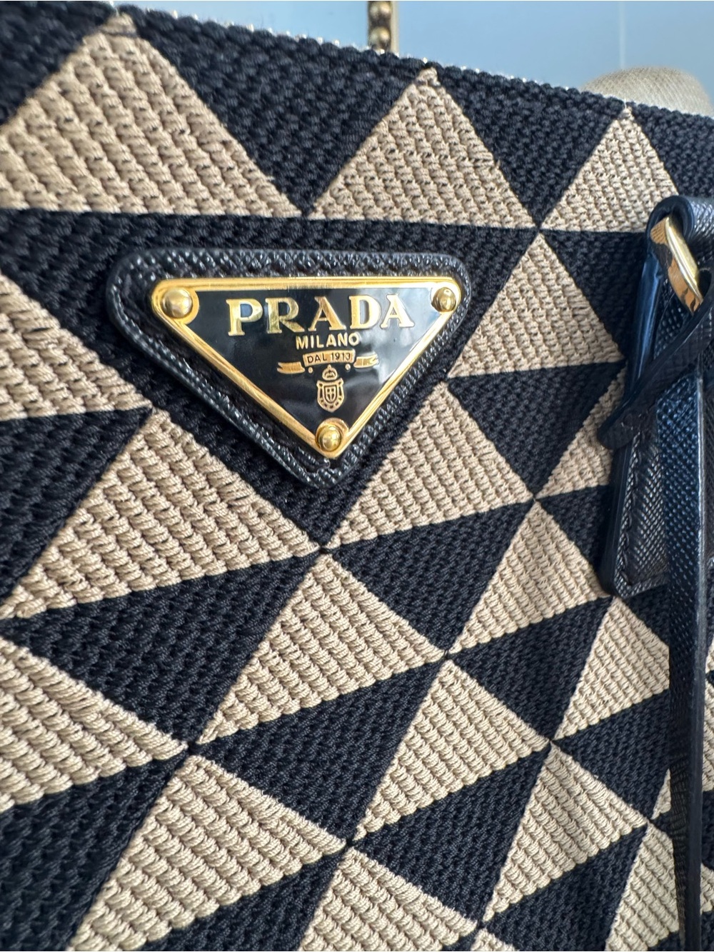 Prada
Medium Symbole Embroidered Fabric Top Handle Bag - Picture 6 of 17